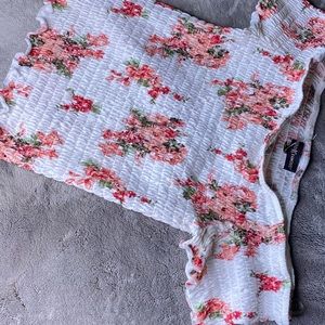 Floral off the shoulder top